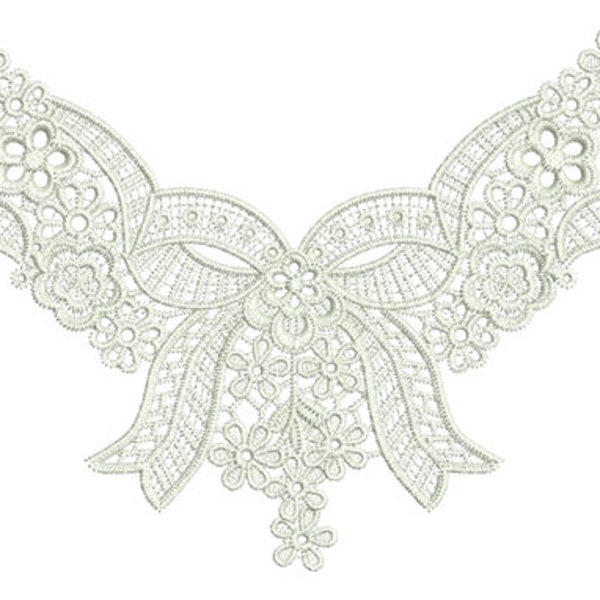 Lace - Adah - beautiful free standing lace machine Embroidery design by Sue Box