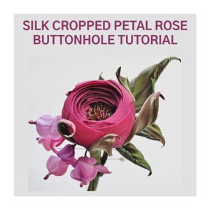 Silk rose flower tutorial, rose pattern, fabric rose flower template, rose tutorial, diy flower instructions, rose template