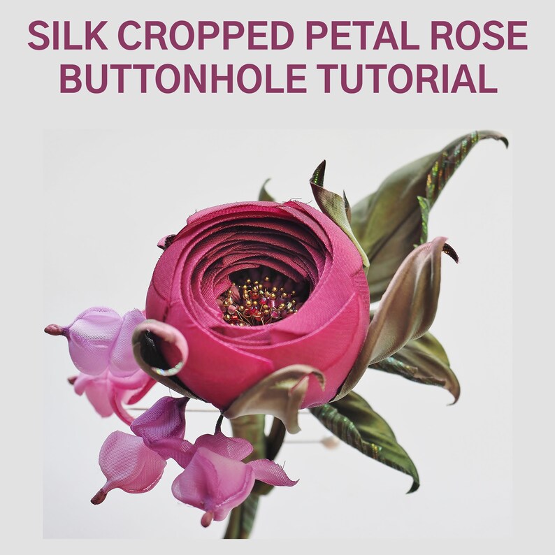 Silk Rose Flower Tutorial Rose Pattern Fabric Rose Flower Etsy