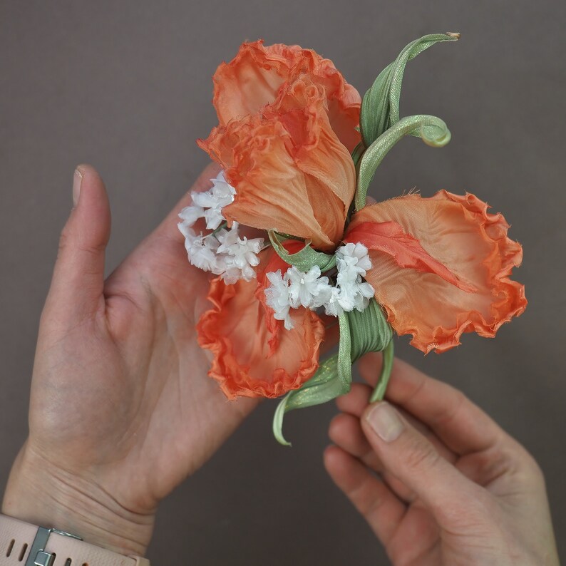 Silk Iris Flower Tutorial Iris Pattern Fabric Iris Flower Etsy