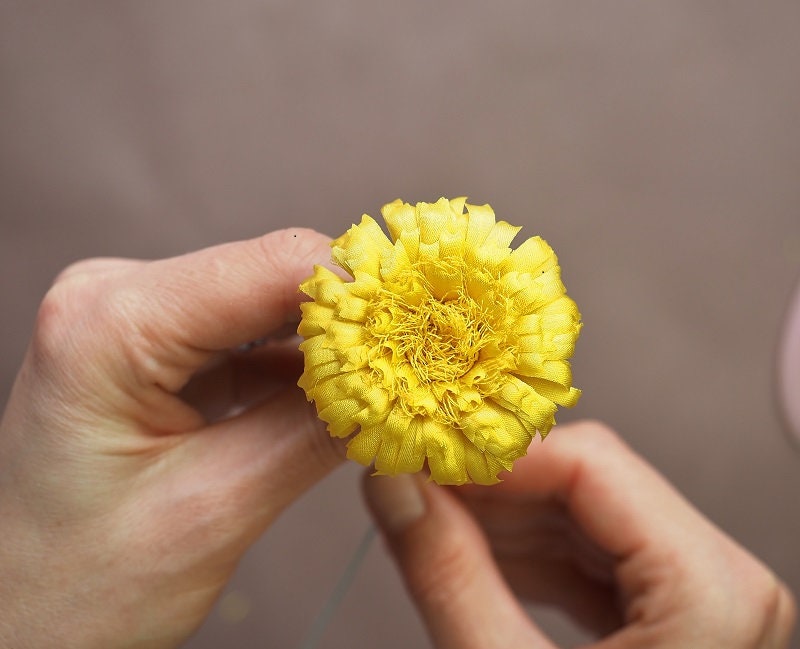 Special Offer SILK DANDELION Clock and Flower TUTORIAL + Diy Kit, Silk ...