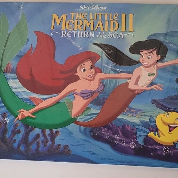 Disney Store Exclusive Little Mermaid II Lithograph Set of 4 New Sealed 2000