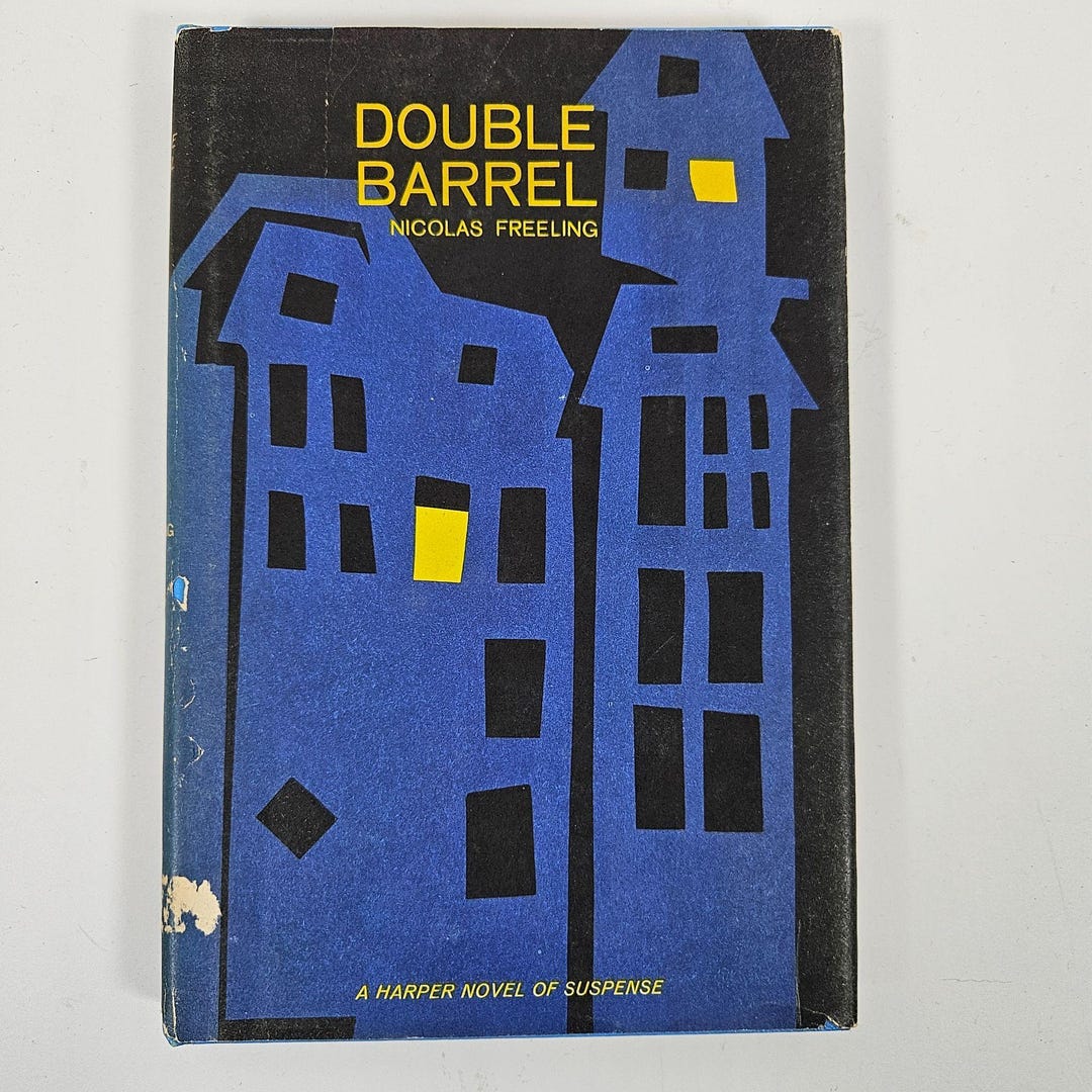 Double Barrel by Nicolas Freeling 1st Edition Hardcover 1964 Harper