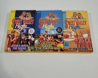Sweet Valley High Vintage Book Lot of 3 Cheerleading Madness Pascal 1990s