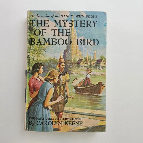 Dana Girls Mystery of Bamboo Bird Carolyn Keene Hardback 1960 Picture Cover #22