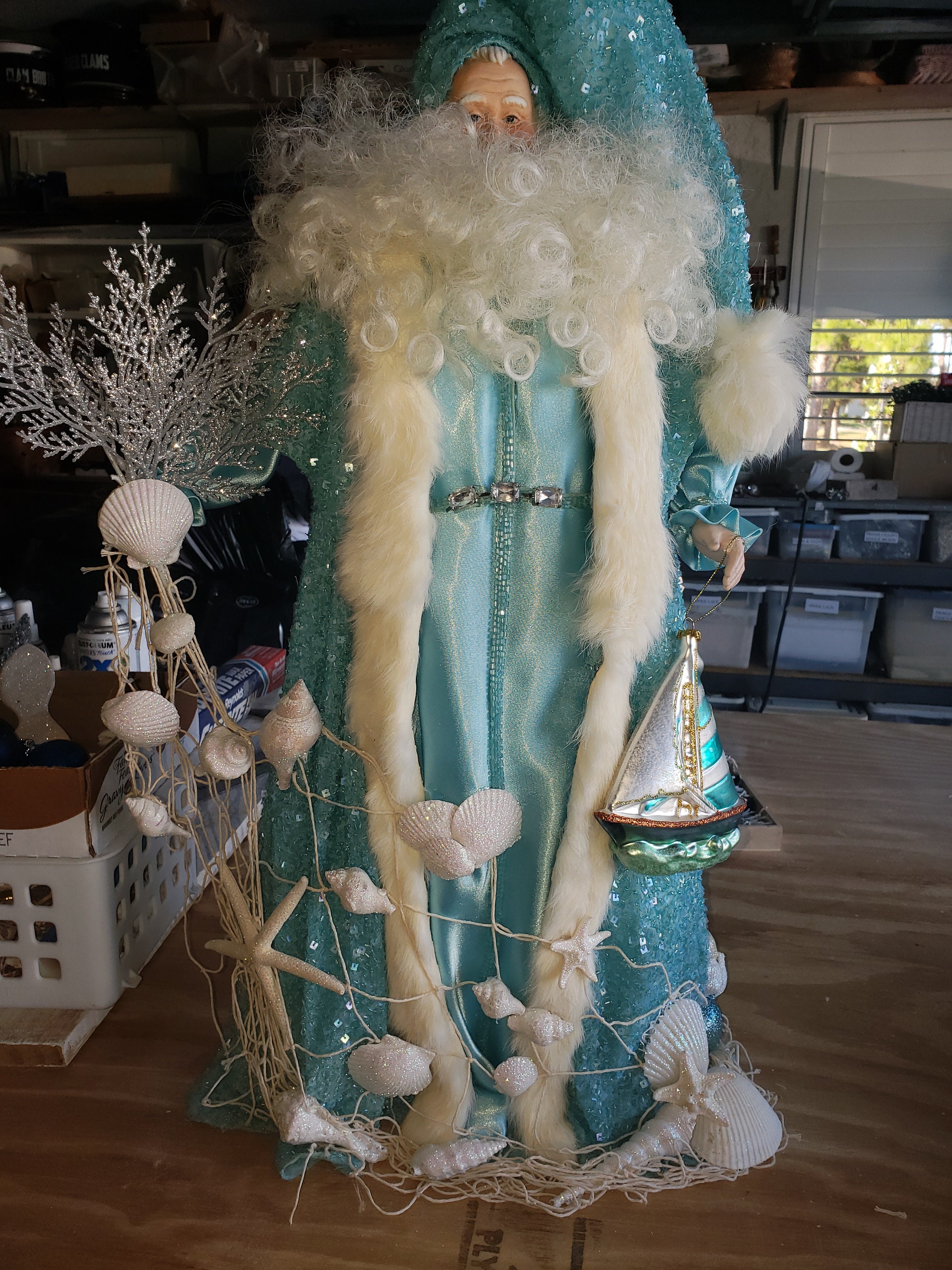 Santa by the Sea Etsy