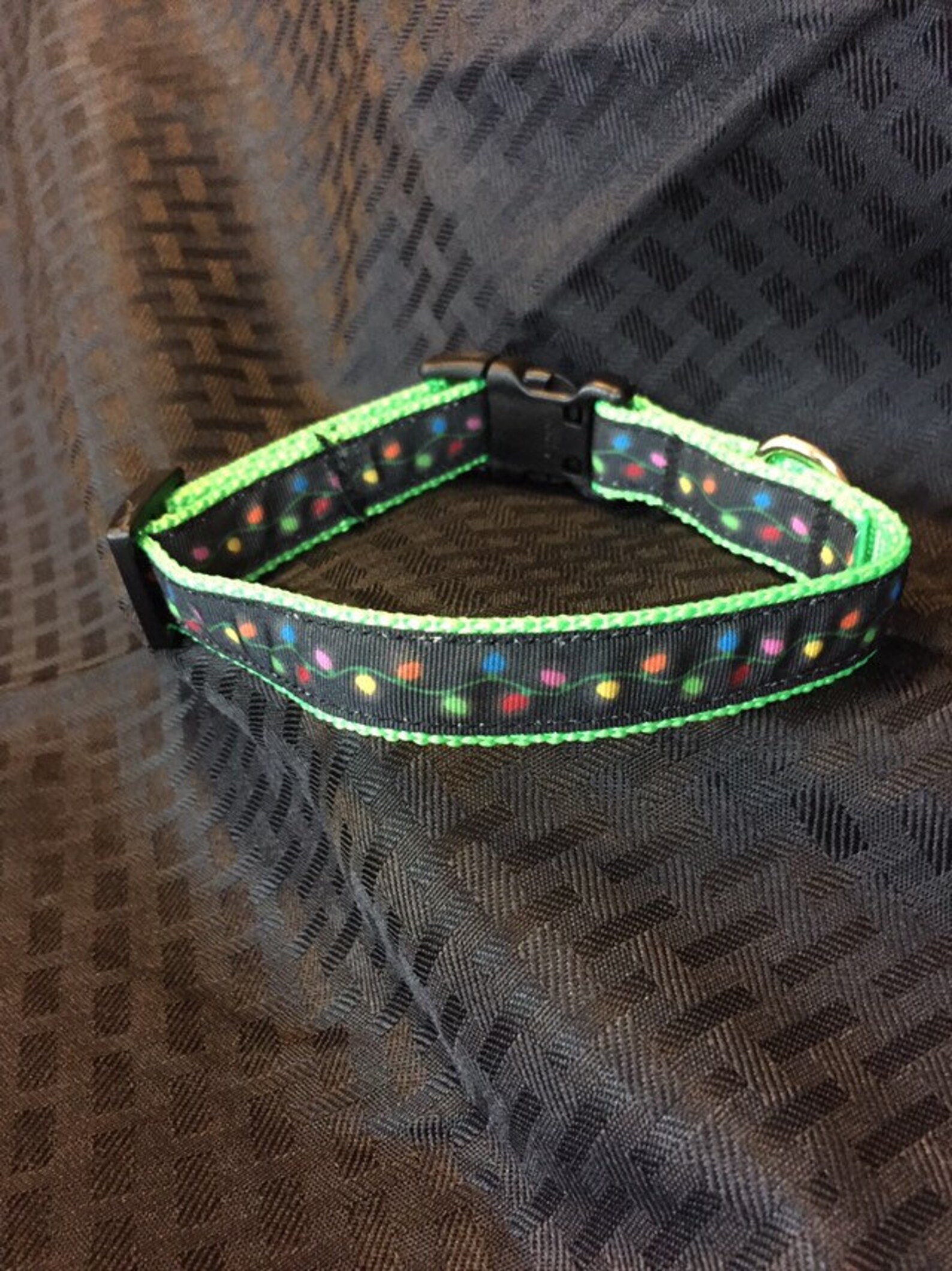 Christmas Lights Dog Collar Etsy