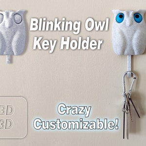 The Original Customizable Blinking Owl Key Holder (FREE SHIPPING)