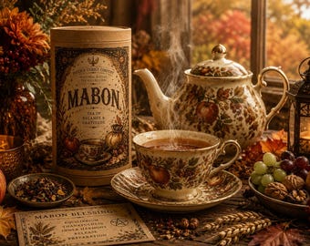 Mabon Black Tea - Ginger & Lemon Peel, Autumn Equinox (100g Canister)