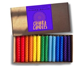 14 Beeswax Chakra Candles
