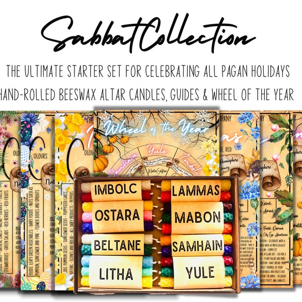 Ultimate Sabbat Beeswax Candles Set