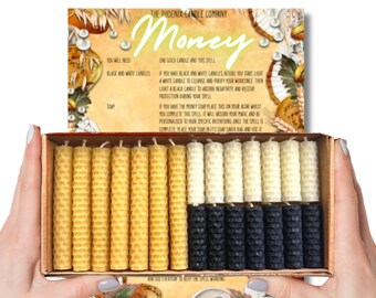 7-Day Money Spell Kit with Beeswax Spell Candles