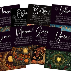 Sabbat Segen Altar Karten Set - A6 - Instant Download