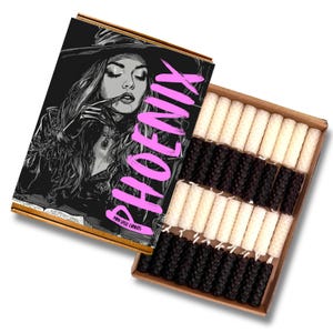 40 mini velas mágicas blancas y negras