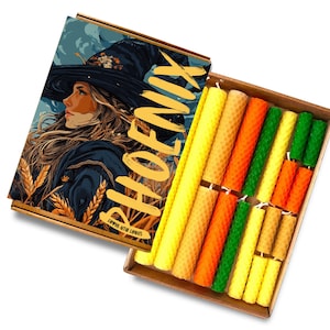 18 Lammas Beeswax Altar Candles Set