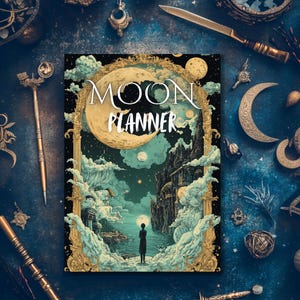 2025 Moon Journal: Witchcraft Planner, Tarot, Astrology (PDF)