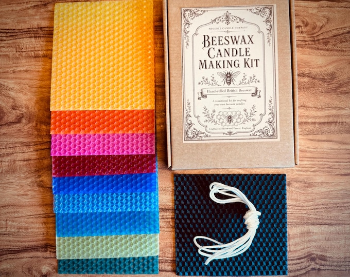 DIY Beeswax Candle Kit: Make 10 Hand-Rolled Candles