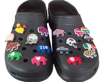 Buffalo Shoe Charm 716 Clog Charms Fan Themed Local Gift Accessories Football Hockey