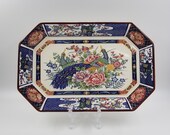Imari Style Peacock Platter