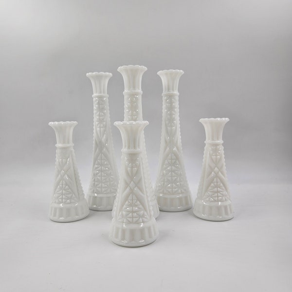 Milk Glass Vase Etsy