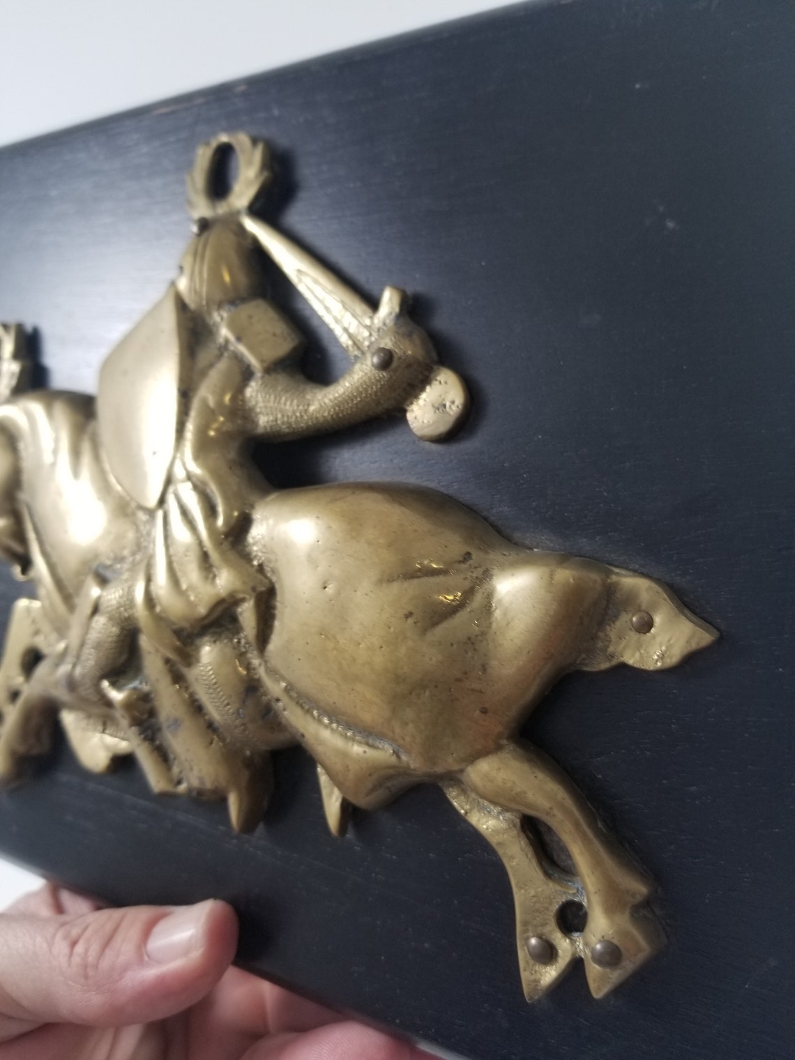 Medieval Wall Decor Brass Knight Etsy