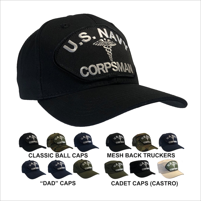 navy corpsman ball caps