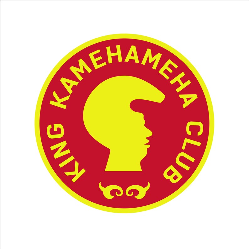 King Kamehameha Club Sticker Magnum PI Etsy