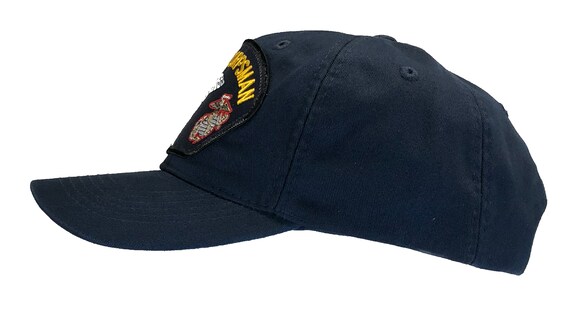 Navy Corpsman Hat Fleet Marine Force DAD Style Cotton Black FMF