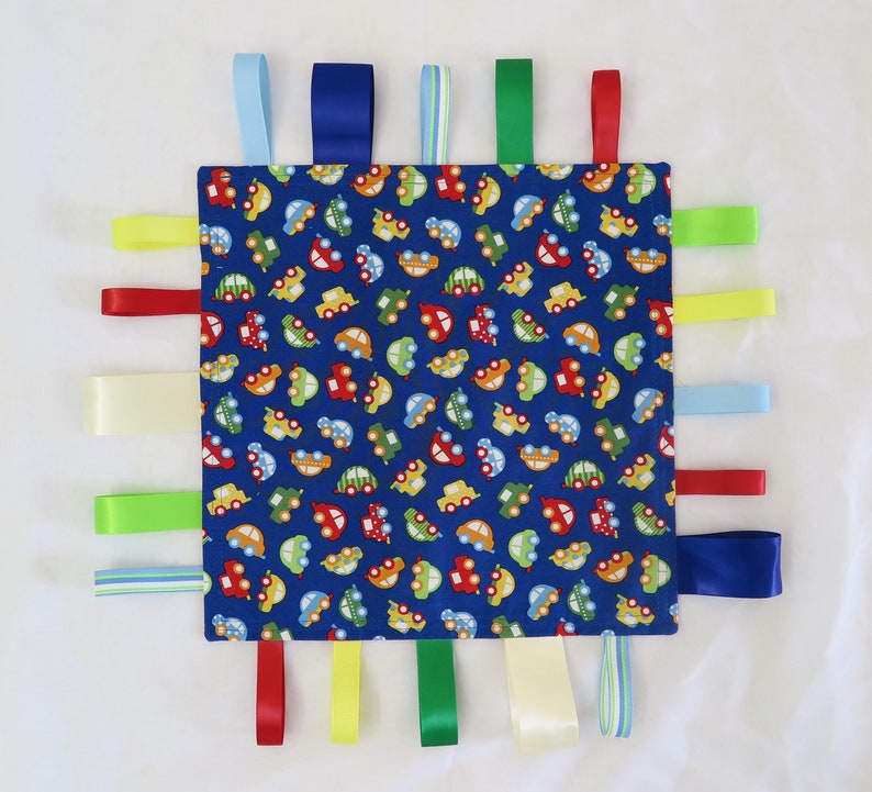 cars on blue ribbon blanket