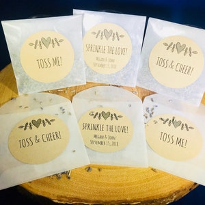 Wedding Toss Favors - Labels for Grand Wedding Exit - Personalized Exit Labels - Brown Kraft Labels Exit Toss - Wedding Send Off