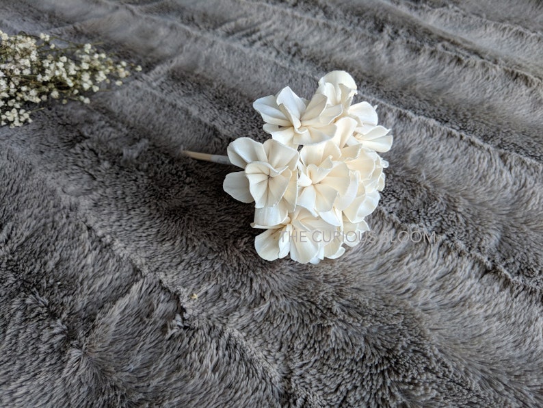 Set of 5 Hydrangea Sola Flowers