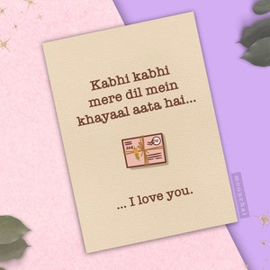 Carte Kabhi Kabhi Mere Dil Mein, Carte de Saint-Valentin, Carte de Bollywood, Saint-Valentin, Carte d'anniversaire, Asie du Sud | Desi - moonchai.co