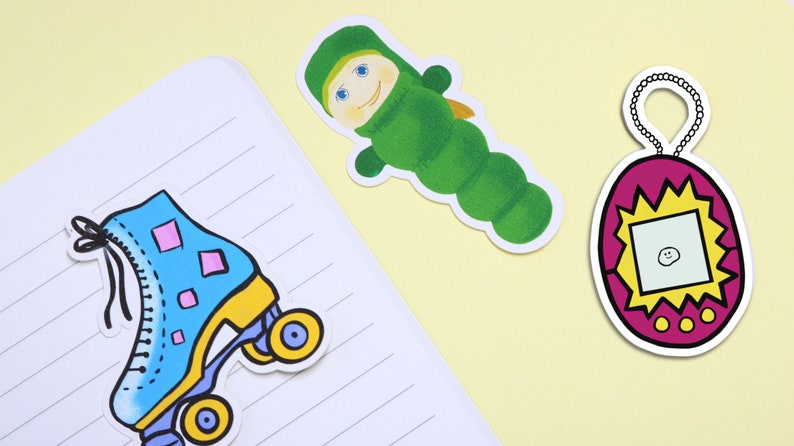 Stationery 90s Toys Sticker Pack Journalling Tamagotchi Troll Polly Pocket Planner Stickers Sticker Sheet Stickers