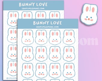 Cute Bunny Planner Stickers - Happy Easter