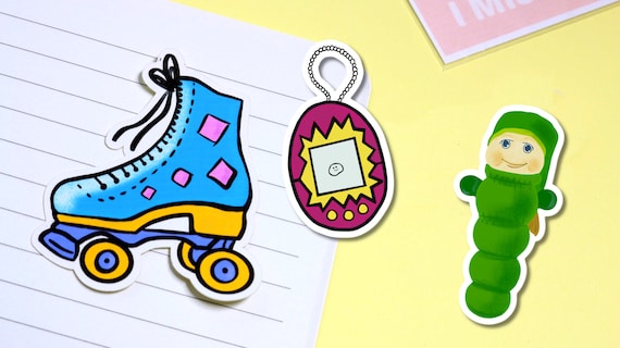 Stationery 90s Toys Sticker Pack Journalling Tamagotchi Troll Polly Pocket Planner Stickers Sticker Sheet Stickers