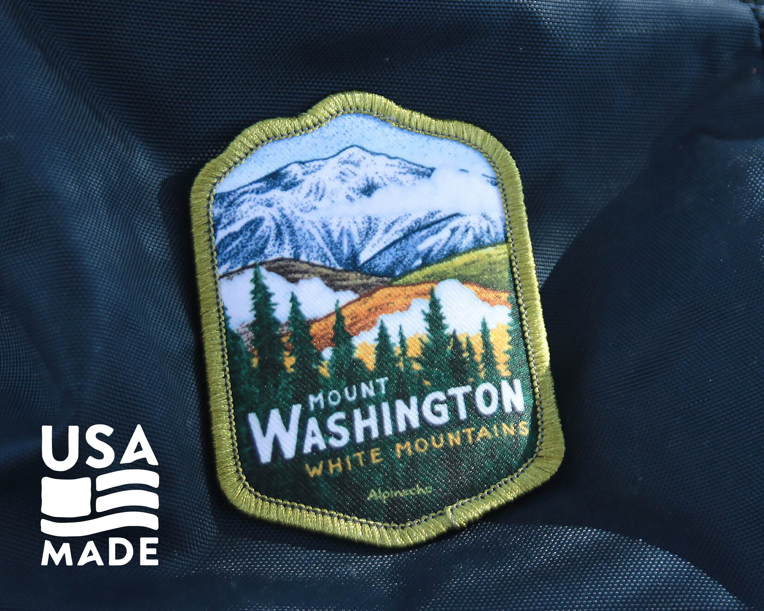 Mount Washington PATCH 50% Off Clearance Sale /  Iron-On Sew-On New Hampshire Backpack Hiking White Mountains Appalachian Trail  Alpinecho