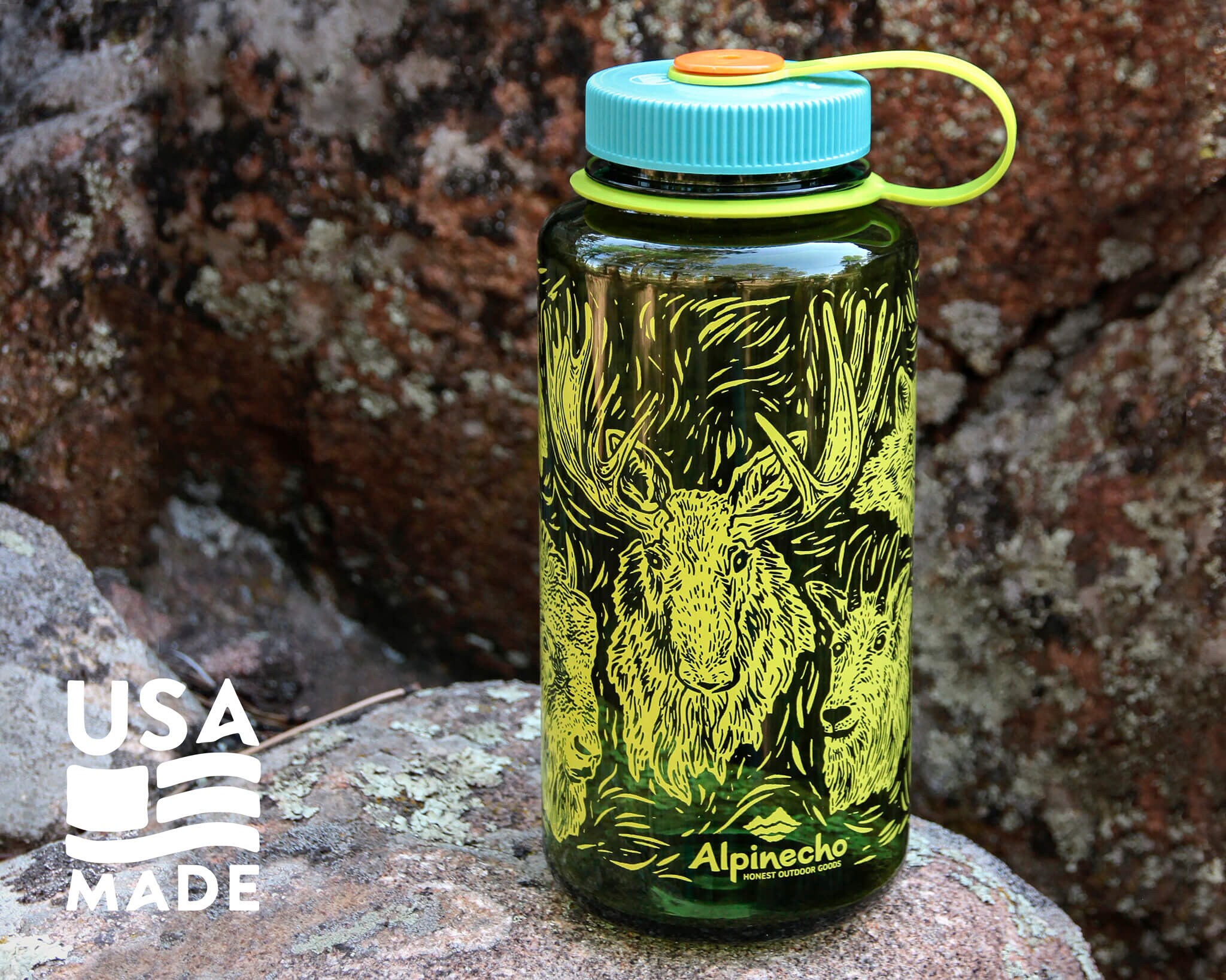 Nalgene-Cartoon Drinking Bottle for Kids, Children's Outdoor