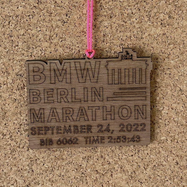 BMW Berlin Marathon Medal / Ornament Customizable