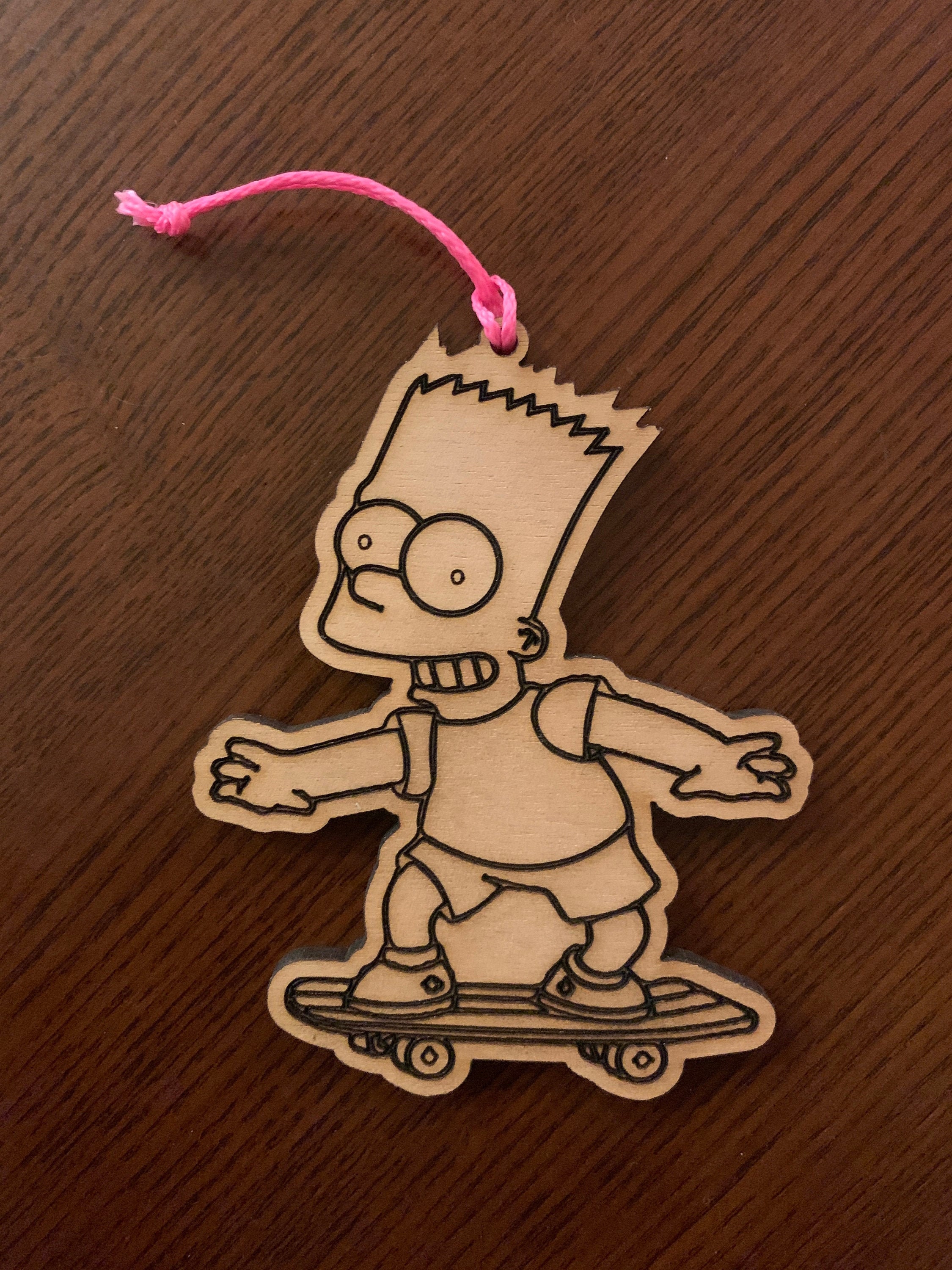 Laatste Commandant pakket Bart Simpson Skateboard Christmas Ornament Xmas - Etsy
