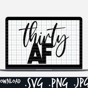 Treinta af / .svg .png .jpg de descarga digital