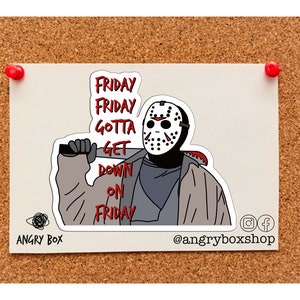 Jason&#39;s Friday vinyl sticker