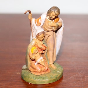 Vintage Fontanini Holy Family (593) Christmas Figurine 2.75" Tall - Will Combine Shipping