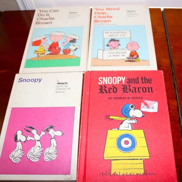 Vintage Peanuts Charles Schulz Hardcover Collectible Books - Take Your Pick! 1950s-1960s Hardcover Comics Snoopy Charlie Brown