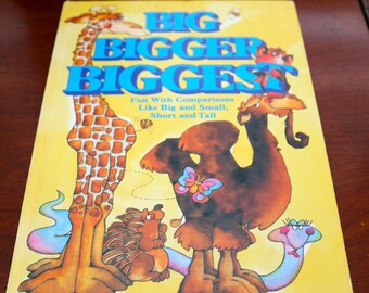 Groot, groter, grootst - Leuk met vergelijkingen zoals groot en klein, kort en lang Uitgegeven door Hallmark, Retro HC Kids Book uit 1979