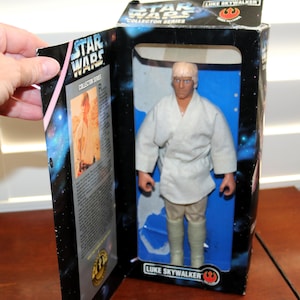 Vintage 1990s Luke Skywalker 12" Star Wars Collector Series Action Figure - In Original Box - No Accessories 1996 - Will Combine Shipping