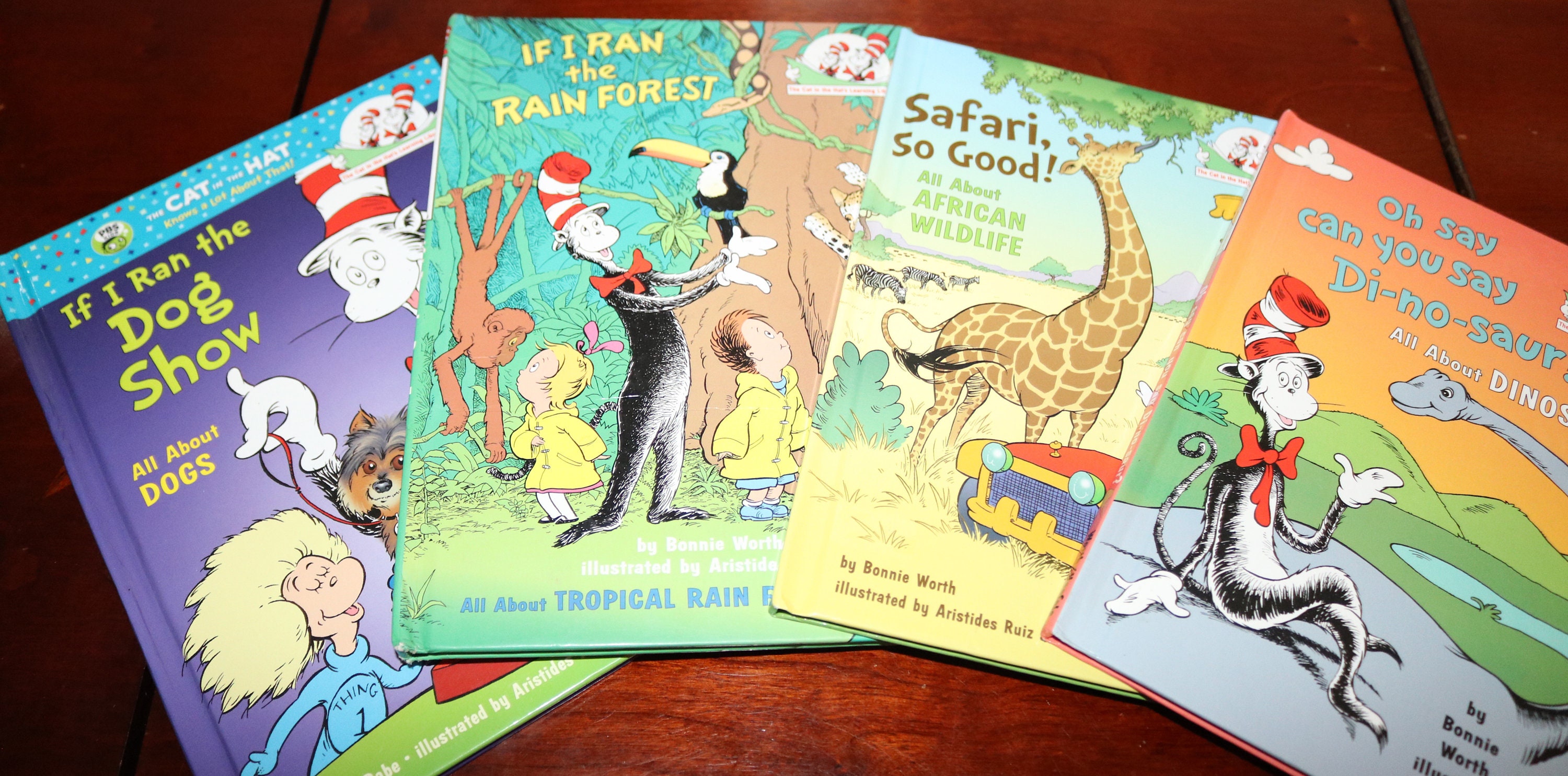 4 Dr. Seuss Cat in the Hat Learning Library HC Books