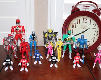 Vintage Power Rangers Action Figure Lot: Bandai, Mixed Rangers