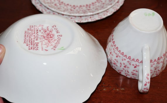 Vintage Johnson Brothers Rose Bouquet Dinnerware: Replacement