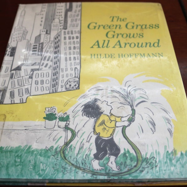 Vintage Ex-Library Children's Book "The Green Grass Grows All Around" Hilde Hoffmann 1968 1st Print