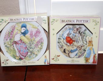 Reutter Porzellan Germany Beatrix Potter Collectible Plates - Choose From Jemima Puddle-Duck or Peter Rabbit - In Original Box